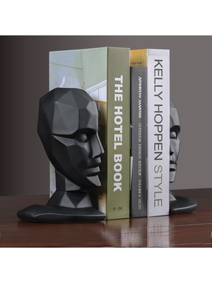 Sanlindou Reçine Insan Yüz Beyin Bookends Vintage Kitap Durdurucu Ayarlanabilir Kitaplık Kitaplar Için Standı Ev Ofis Süslemeleri Masa Organizatör | Bookends (Yurt Dışından)