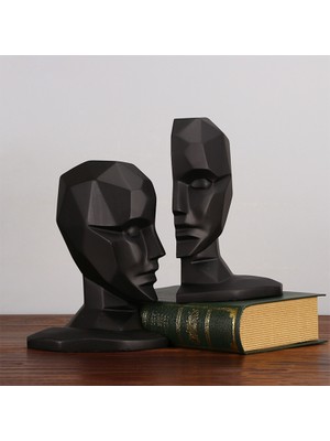 Sanlindou Reçine Insan Yüz Beyin Bookends Vintage Kitap Durdurucu Ayarlanabilir Kitaplık Kitaplar Için Standı Ev Ofis Süslemeleri Masa Organizatör | Bookends (Yurt Dışından)