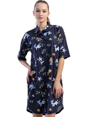 Vienetta Pamuklu Kısa Kol Gömlek Gecelik