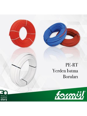 Formül Süper Bariyersiz 16 x 2 Kılıflı Mobil Boru Yerden Isıtma Pe-Rt Mavi