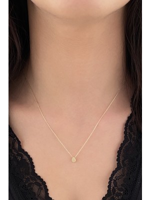 Fiyonk Kuyumculuk 14 Ayar Altın Taşsız Damla Kolye