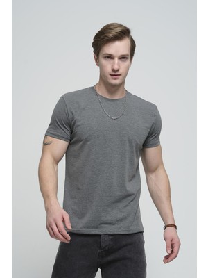 Ftx Slim Fit Bisiklet Yaka Erkek Basic Tshirt