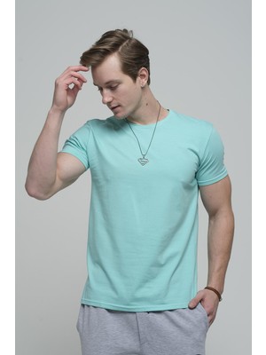 Oksit Ftx Slim Fit Bisiklet Yaka Erkek Basic Tshirt