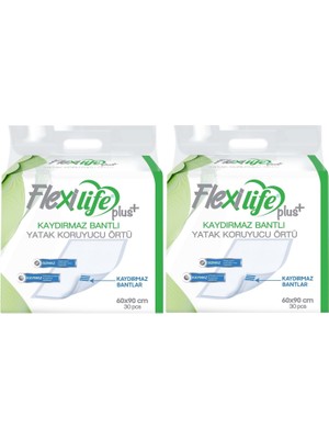 Flexi Life Flexi LifeFlexi Life Hasta Alt Açma Yatak Koruyucu Örtü 60*90 Cm 60 Adet Kaydırmaz