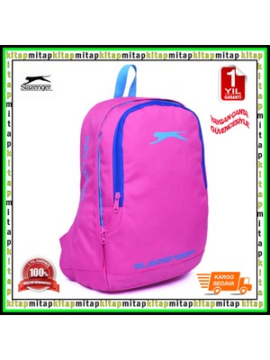 Slazenger Iki Bölmeli Pembe Okul Sırt Çantası 19329