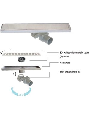 Sukar LINE4E Plain Izgaralı 20 cm