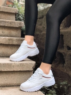 U.S. Polo Assn. Tracey Kalın Taban Beyaz Kadın Sneaker Spor Ayakkabı V4