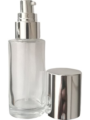 Dbyol Losyon Ve Krem Şişesi 50 Ml 5 Adet (TEKRAR DOLDURULABİLİR) Boş Şeffaf Gri Kapaklı