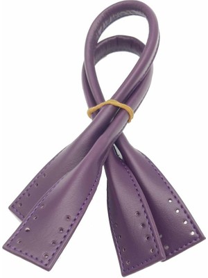 Suni Deri Pelikan Model Kısa Çanta Sapı Mor