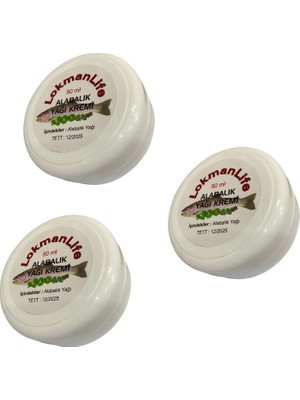 Lokman Life 3 Kutu Alabalık Yağı Kremi 3 x 50 ml