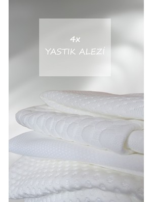 Elyaf Sepeti 4'lü Fermuarlı Yastık Alezi