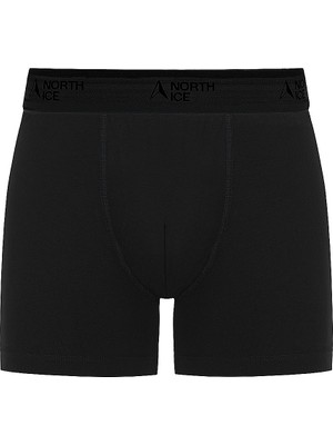 North Ice Black Serisi 3'lü Boxer Siyah