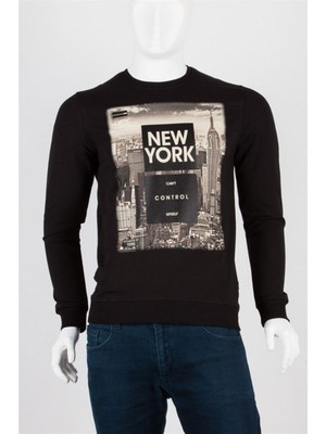 Dünyadan Hediyeler New York Unisex Pamuklu Slim Fit Sweatshirt Medium