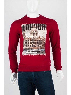 Dünyadan Hediyeler Londra Unisex Pamuklu Slim Fit Sweatshirt Large