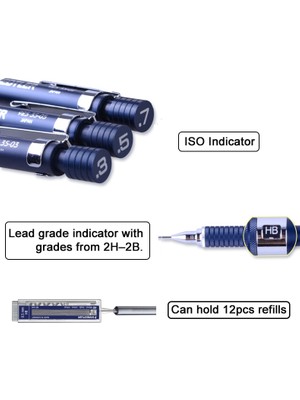 Sanlindou1 Adet Almanya Profesyonel Taslak Mekanik Kalem 2.0Mm Manga Mimarisi Tasarım Yazma Malzemeleri | Mekanik Kalem (Yurt Dışından)