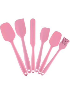 Sanlindou 6 Adet / Takım Pembe Silikon Pişirme Aracı Setleri Spatula Yağ Fırçası Mutfak Mutfak Eşyaları Bakeware | Pişirme Aracı Setleri (Yurt Dışından)