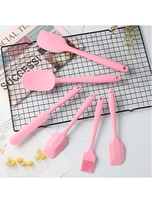 Sanlindou 6 Adet / Takım Pembe Silikon Pişirme Aracı Setleri Spatula Yağ Fırçası Mutfak Mutfak Eşyaları Bakeware | Pişirme Aracı Setleri (Yurt Dışından)