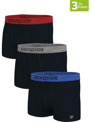 Modern Basic 3'lü Siyah-306 Boxer 9471