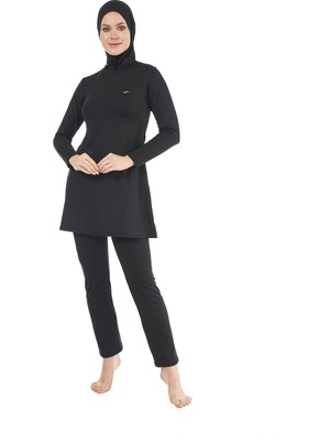 Estiva Kadın Tam Kapalı Tesettür Mayo - Siyah