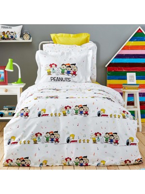 Peanuts by Karaca Home Snoopy Birthday Tek Kişilik %100 Pamuk Nevresim Takımı