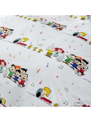 Peanuts by Karaca Home Snoopy Birthday Tek Kişilik %100 Pamuk Nevresim Takımı