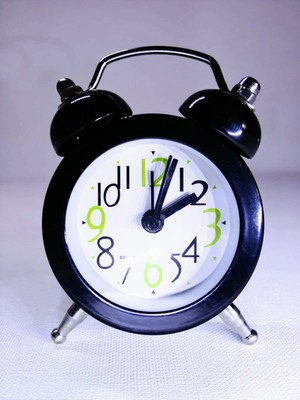 Mobgift Analog Metal Mini Çalar Saat (Siyah)