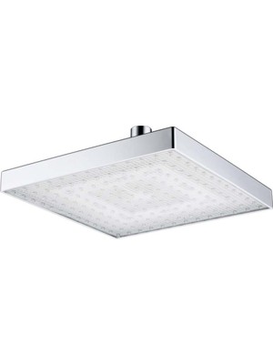 Sanlindou Led Duş Başlığı Kare Yağış Duş Başlığı Rgb Renkler Otomatik Renk Değiştirme Yağmur Duş Başlığı Banyo Aksesuarları | Duş Başlıkları (Yurt Dışından)