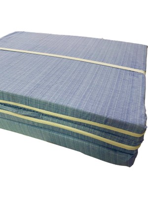 Vip Home Concept Katlanır Yer Yatağı Sünger Yatak Mavi Çizgili 80 x 180 cm - 7 cm Tek Kişilik