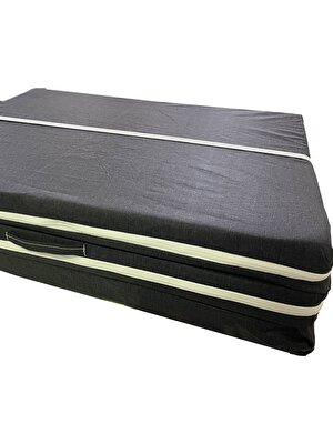 Vip Home Concept Katlanır Yatak Yer Yatağı Sünger Yatak Tek Kişilik 80 x 180 cm Siyah Kırçıllı