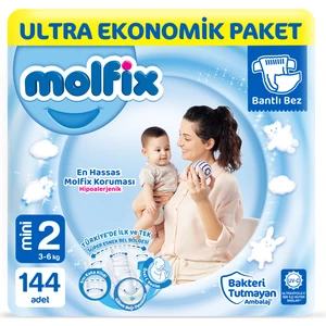 Bebek Bezi 2 Beden Mini Ultra Ekonomik Paket 144 Adet
