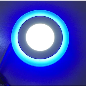 9 Watt 6+3 Çift Renkli LED Panel Spot Lamba Mavi-Beyaz