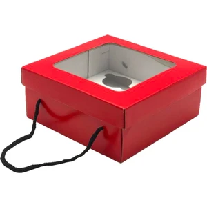 Feza Kutu Pencere Kapaklı 6'lı Cupcake Kutusu (10 Adet)