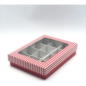 Feza Kutu 22X30X6 Pencereli 12'li Ara Bölmeli Kutu (10 Adet)