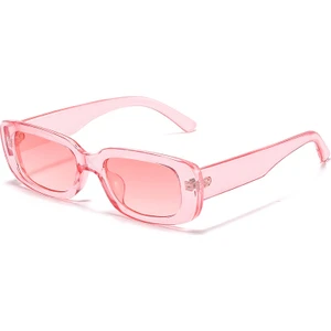 Chunky Frame Vintage Pembe Güneş Gözlüğü