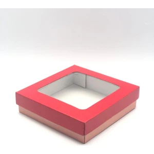 Feza Kutu 23X23X6 Pencere Kapaklı Hediyelik Kutu (10 Adet)