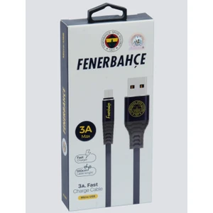 Fenerbahçe Lisanslı Micro USB Hızlı 3A Şarj Kablosu