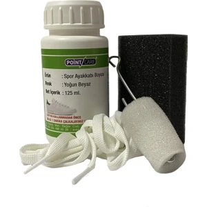 Point Care Ekstra Yoğun Beyaz Ayakkabı Mont Direksiyon Döşeme Deri Boyası 125 Gr.