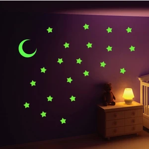 Yapışkanlı Fosforlu Ay Yıldız