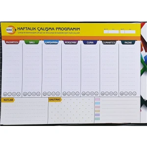 Haftalık Çalışma Programı