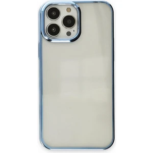 Apple iPhone 13 Uyumlu Kenarları Renkli Parlak Arkası Şeffaf Sararmaz Darbeye Dayanıklı Lüx Telefon Kılıfı