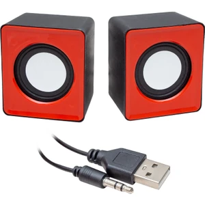 Magıcvoıce T-001 3 Watt 1+1 Mini USB Hoparlör Kare Model