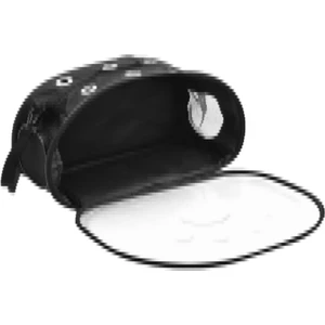 Elips Kedi Taşıma Çantası Siyah El ve Sırt Çantası 6 Hava Kanalı 2 Fileli Cep Kedi Taşıma Çantası