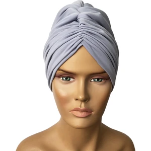 Bone Drape Model Hazır Türban Gri