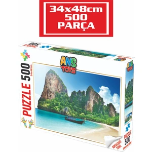 Ans Toys Puzzle Kumsaldaki Tekne 500 Parça (34 x 48CM)