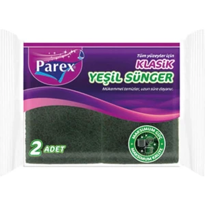 Klasik Yeşil Sünger Düz 2'li