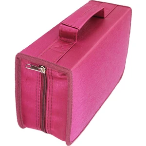 Taşınabilir DVD Tutucu 128 Kapasiteli Cüzdan Kitapçık DVD Koruyucu Ev Için Kırmızı  (Yurt Dışından)