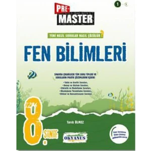 Okyanus Yayınları 8. Sınıf Pre Master Fen Bilimleri Soru Bankası