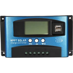 Guangdong Spirit 100A Mppt Solar Şarj Kontrol Cihazı Çift USB LCD Ekran 12V 24V Otomatik Güneş Pili Panel Şarj Regülatörü Yüklü (Yurt Dışından)