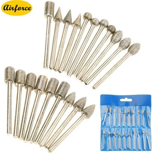Guangdong Spirit 20 Adet 3*6mm Taşlama Kesme Kafası Shank Elmas Matkap Uçları Oyma Parlatma Dremel Döner Alet Setleri (Yurt Dışından)
