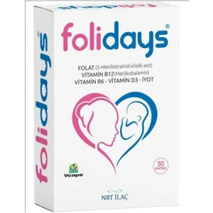 Nbt İlaç Nbt Life Folidays 30 Kapsül